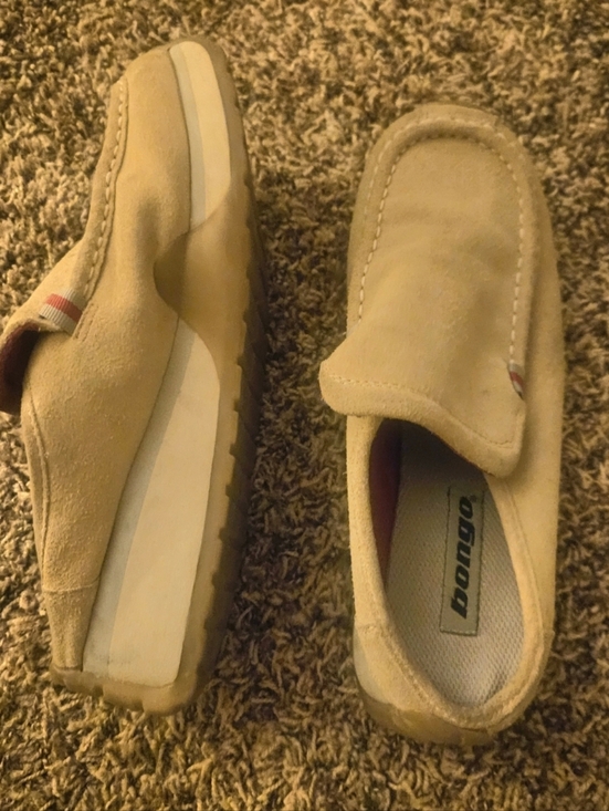 BONGO Shoes - BONGO Chunky Camel Color Genuine Suede Slip-On Comfortable Moccasins